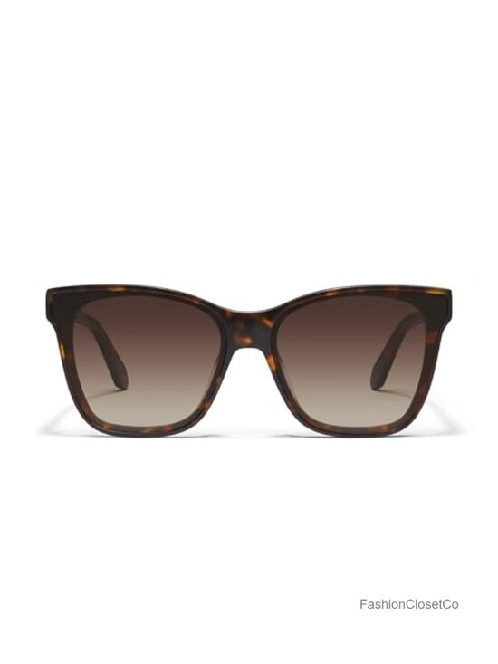 Oversized Square Sunglasses with UV-Protected Lenses, Protective Case Included